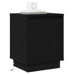 vidaXL Cabinet de chevet 2 Pièces Chêne noir 39 x 34 5 x 50 cm