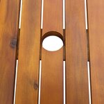 vidaXL Ensemble à manger d'extérieur 7 Pièces Bois d'acacia solide
