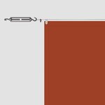 vidaXL Auvent vertical Terre cuite 60x1200 cm Tissu oxford