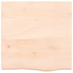 vidaXL Étagère murale 60x60x(2-6) cm bois de chêne massif non traité