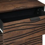 vidaXL Armoire de chevet 50x33x60 cm en bois massif noyer