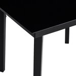 vidaXL Ensemble de jardin 3 pièces en rotin poly noir