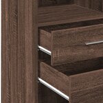 vidaXL Buffet haut chêne marron 45x42 5x124 cm bois d'ingénierie