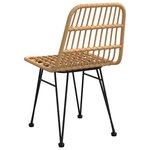 vidaXL Chaises de jardin lot de 2 48x62x84 cm Résine tressée