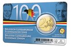 Pièce de monnaie 2 euro commémorative Belgique 2021 BU – UEBL – Légende française