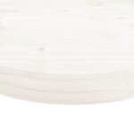 vidaXL Dessus de table rond blanc Ø50x3 cm bois de pin massif