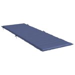 vidaXL Coussin de chaise longue bleu marine tissu oxford