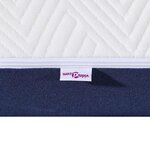 vidaXL Matelas Blanc  bleu 100 x 200 cm Mousse