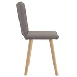 vidaXL Chaises à manger lot de 2 taupe tissu