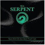 Pièce de monnaie en Argent 5 Dollars g 62.2 (2 oz) Millésime 2024 SEA SERPENT