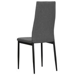 vidaXL Chaises à manger lot de 6 gris clair tissu