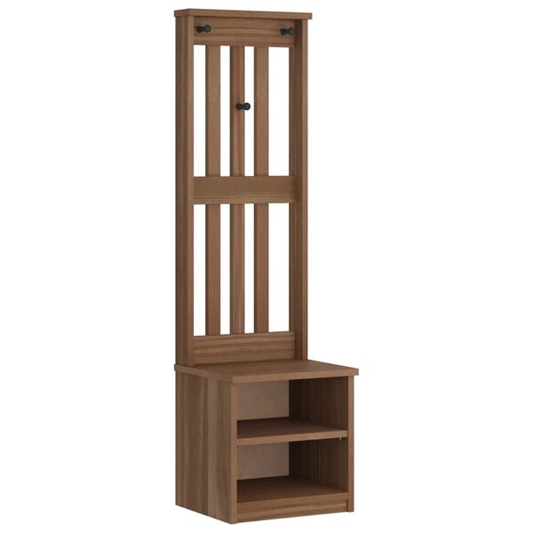 vidaXL Portemanteau SANDNES 45x40x159 5 cm bois massif pin