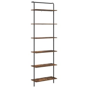 vidaXL Étagère Chêne fumé 60 x 24 x 203 cm Bois d'ingénierie