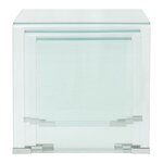 vidaXL Ensemble de tables gigognes 3 Pièces Verre trempé Transparent