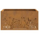 vidaXL Braise Marron 60 x 60 x 30 cm Acier