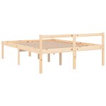 vidaXL Lit pour personne âgée sans matelas 120x200 cm bois pin massif