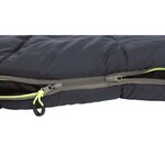 Outwell Sac de couchage Contour Lux Bleu foncé Fermeture éclair droite