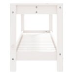 vidaXL Banc de jardin blanc 108x35x45 cm bois massif de pin