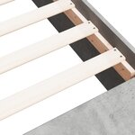 vidaXL Cadre de lit gris béton 160x200 cm bois d'ingénierie