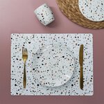 Set de table effet terrazzo 40 x 30 cm (lot de 6)