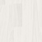 vidaXL Cadre de lit sans matelas blanc bois massif