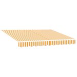 vidaXL Auvent rétractable automatique jaune et blanc 300x250 cm