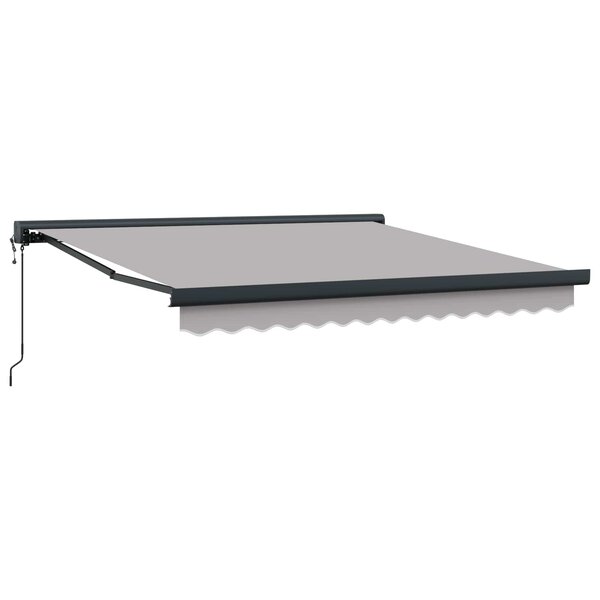 vidaXL Auvent Gris clair 350 x 250 x 165 cm Polyester et Aluminium