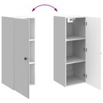 vidaXL Armoire Murale 33 x 34 5 x 90 cm Bois d'ingénierie