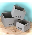 Cubes empilables en bois vendus par 3