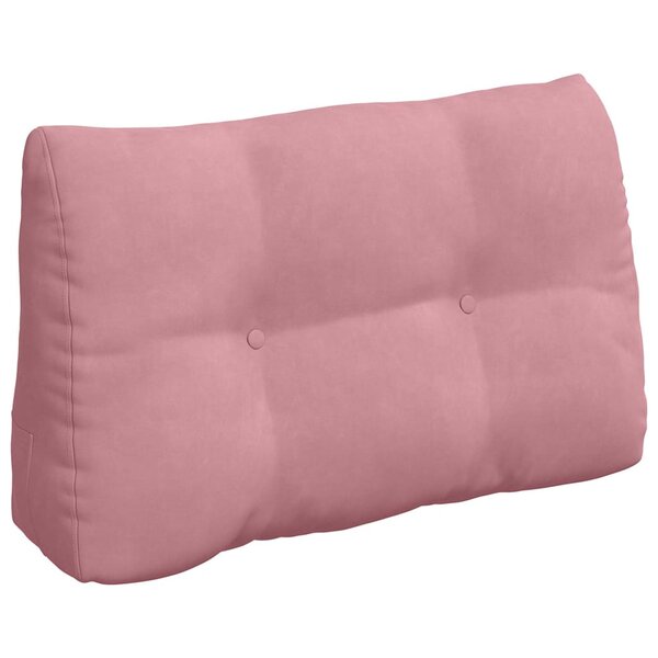 vidaXL Coussin de Dos Rose 80 x 24 x 50 cm Velours