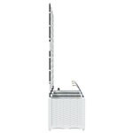vidaXL Jardinières de jardin 1 pc Blanc 120 x 40 x 142 cm Plastique