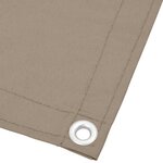 vidaXL Écran de balcon taupe 75x800 cm 100  polyester oxford