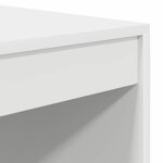 vidaXL Bureau Blanc 100 x 50 x 76 cm Bois d'ingénierie