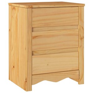 vidaXL Cabinet de chevet avec tiroir Drammen Chêne 45 x 35 x 56 cm