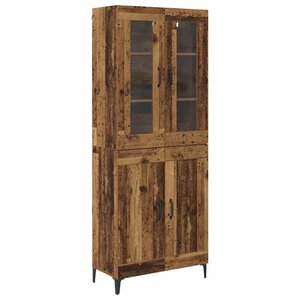 vidaXL Haut Armoire Bois Ancien 69 5 x 34 x 180 cm Bois d'ingénierie