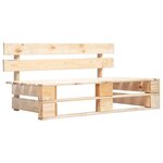 Vidaxl salon de jardin palette 6pièces avec coussins bois de pin imprégné