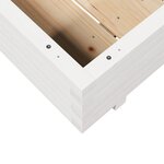 vidaXL Jardinière blanc 100x100x26 5 cm bois de pin massif