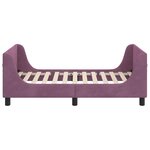 vidaXL Cadre de lit pour enfants avec tête de lit Violet 80 x 160 cm