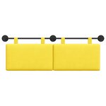 vidaXL Tête de lit suspendue Tissu en velours côtelé