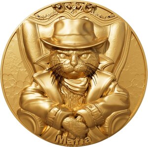 Pièce de monnaie en Argent 2000 Francs g 62.2 (2 oz) Millésime 2025 Meow MAFIA