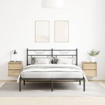 vidaXL Tables de chevet murales 2 Pièces chêne sonoma 38x34x40 cm