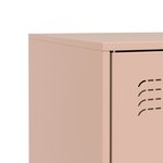 vidaXL Buffet rose 67x39x83 cm acier