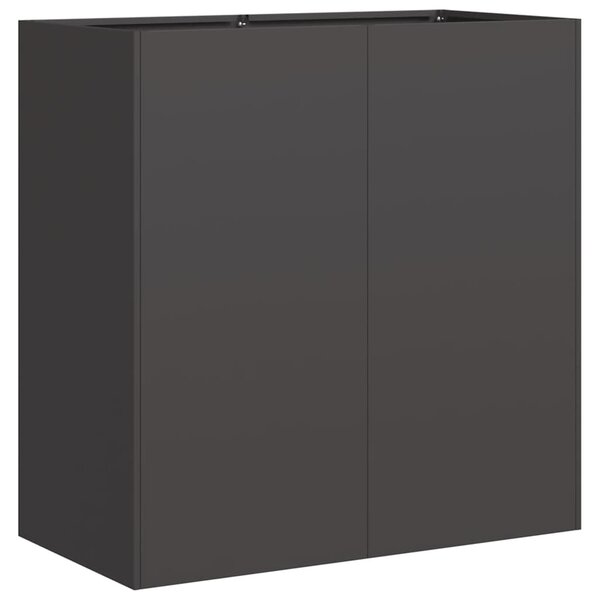 vidaXL Jardinière noir 80x40x80 cm acier laminé à froid