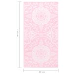 vidaXL Tapis d'extérieur ARAKIL rose 80x150 cm PP