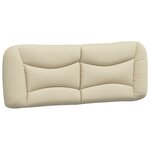 vidaXL Cadre de lit sans matelas crème 120x200 cm tissu