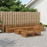 vidaXL Ensemble de canapés d'extérieur 9 Pièces