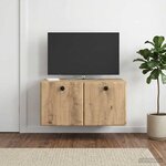 vidaXL Meuble TV mural 59 5 x 41 x 30 cm Chêne artisanal