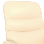 Vidaxl fauteuil inclinable crème similicuir
