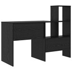 vidaXL Bureau d'ordinateur Chêne noir