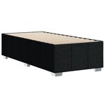 vidaXL Cadre de lit sans matelas noir 90x190 cm tissu